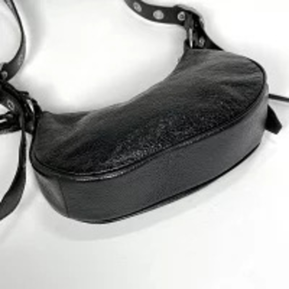 Balenciaga Shoulder Leather Cagole Black Bag Le